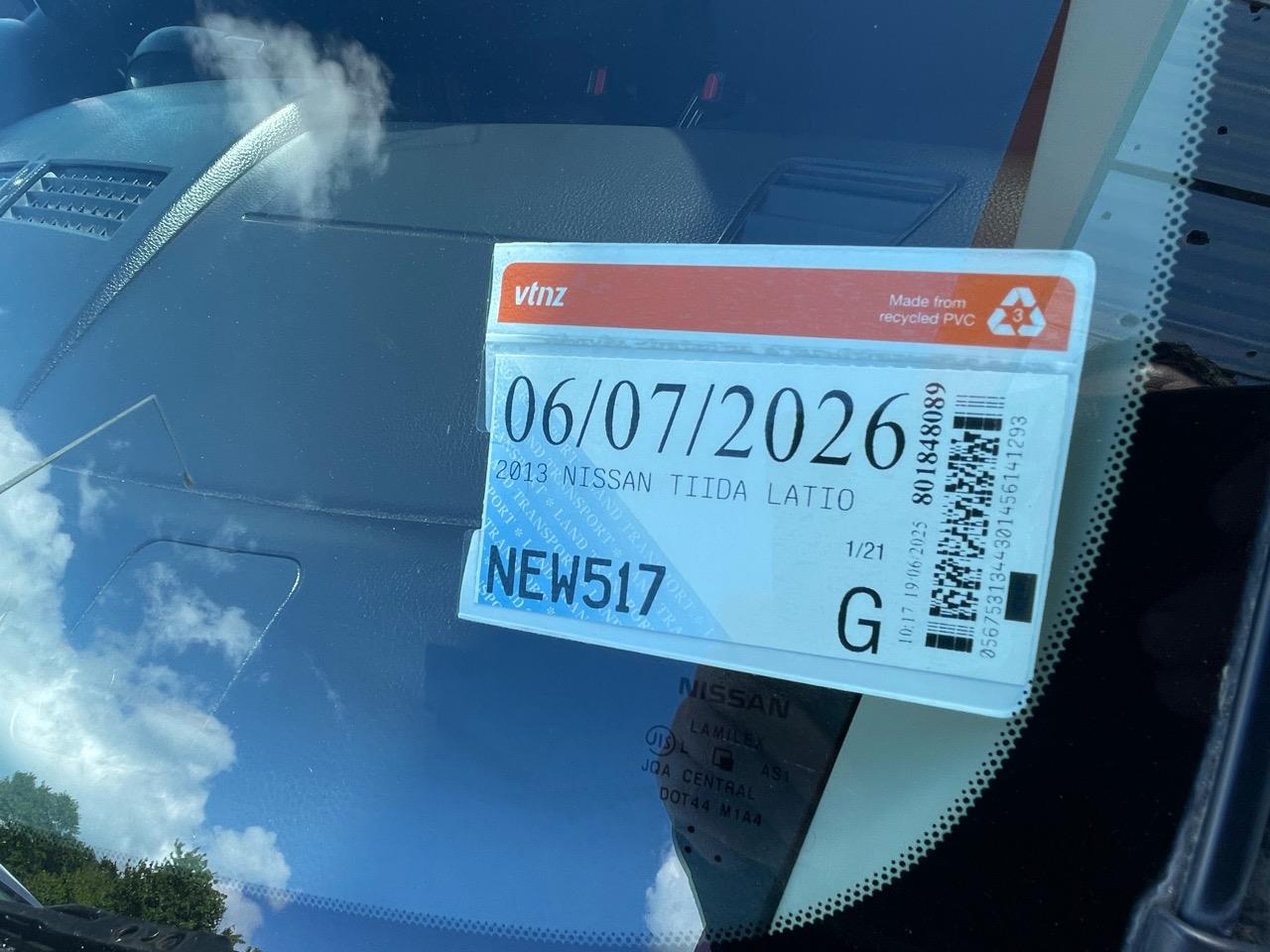 2013 Nissan TIIDA LATIO