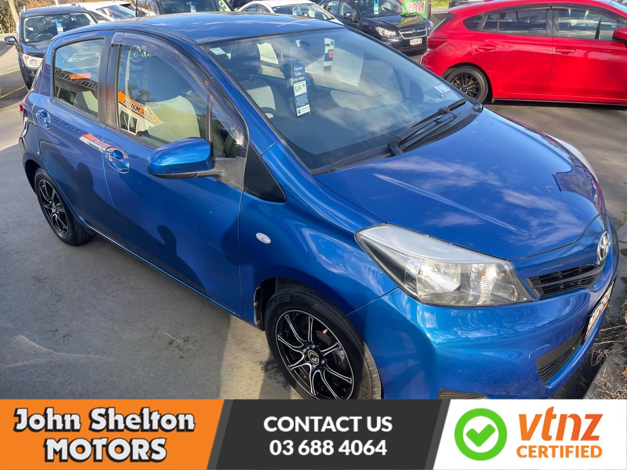 2013 Toyota YR 1.3P HATCH5 4A / Blue / Hatchback